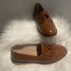 Brown Leather Loafers for Women